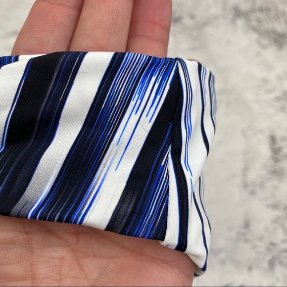 Athena Shirr Side Hipster Navy Vertical Stripes - Picture 4 of 9